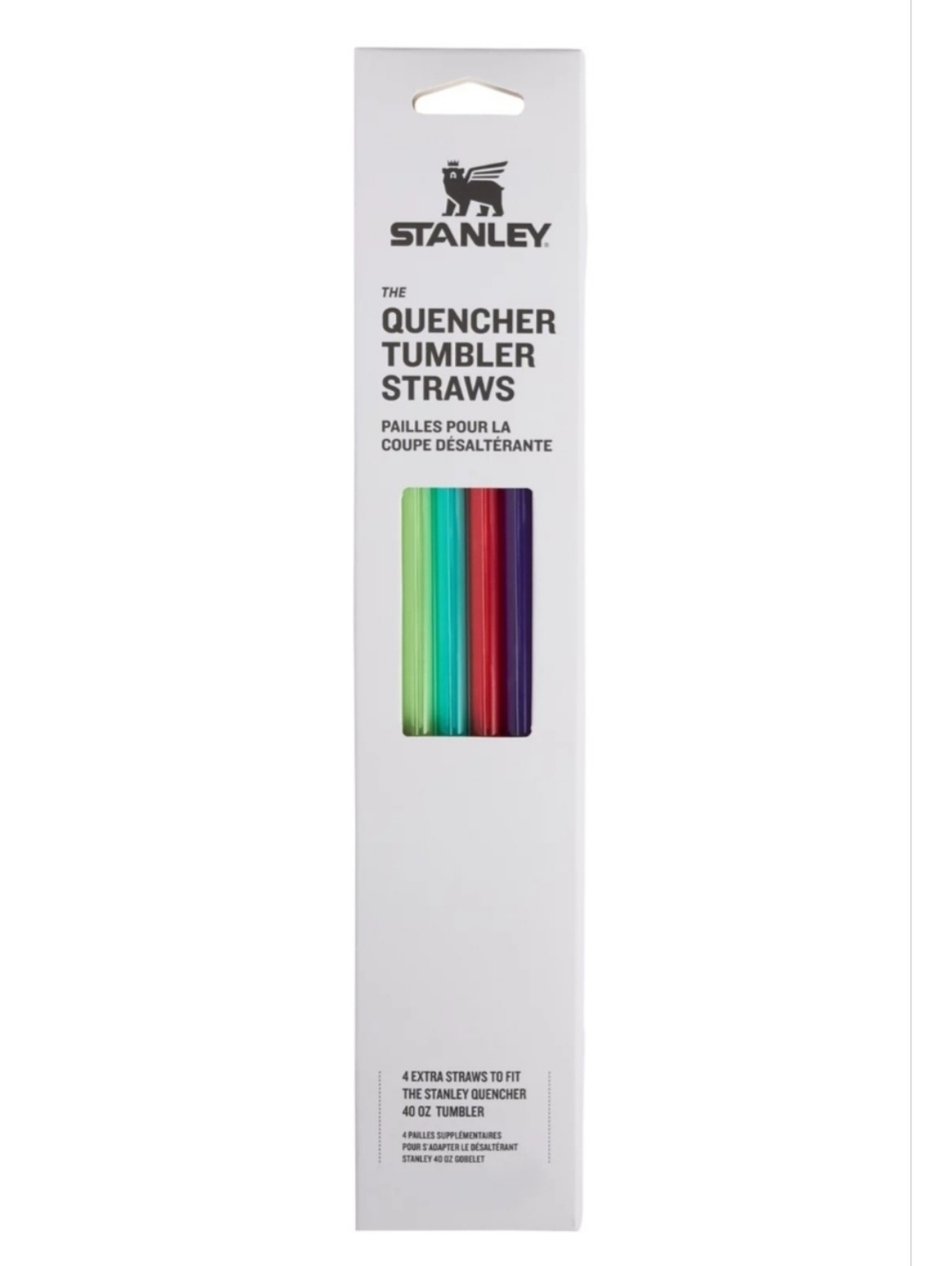 Stanley Quencher 40 Oz Tumbler Straws - Yellow, Blue, Orange & Purple, NIB